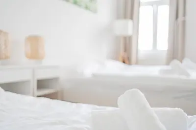 Ein Bett oder Betten in einem Zimmer der Unterkunft Danube Studio Living