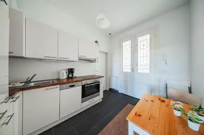 Küche/Küchenzeile in der Unterkunft Danube Studio Living