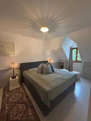 Ein Bett oder Betten in einem Zimmer der Unterkunft Kirchenwirt Rust