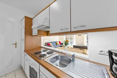 Küche/Küchenzeile in der Unterkunft Apartment near Schloss Schönbrunn parking free