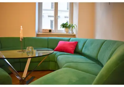 Ein Sitzbereich in der Unterkunft vintage private rooms - LGBTQ & female friendly