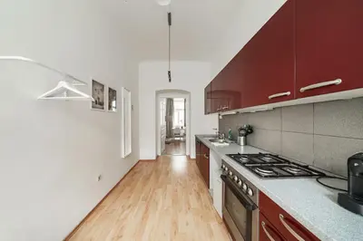 Küche/Küchenzeile in der Unterkunft Sonniges Apartment in Top-Lage