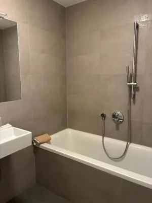 Ein Badezimmer in der Unterkunft Apartment in Wien, Hetzendorf