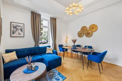 Ein Sitzbereich in der Unterkunft dreamfactory Residence - Westside