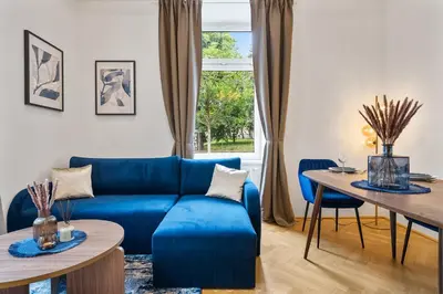 Ein Sitzbereich in der Unterkunft dreamfactory Residence - Westside