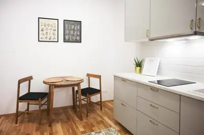 Küche/Küchenzeile in der Unterkunft Meidling Living Spaces