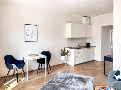 Küche/Küchenzeile in der Unterkunft Meidling Living Spaces