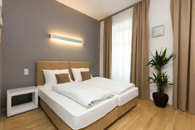 Ein Bett oder Betten in einem Zimmer der Unterkunft Vienna Stay Apartments Castellez 1020