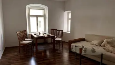 Ein Sitzbereich in der Unterkunft cozy comfortable apartments