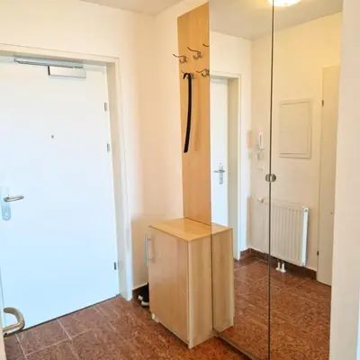 Ein Badezimmer in der Unterkunft High-rise apartment with sunset