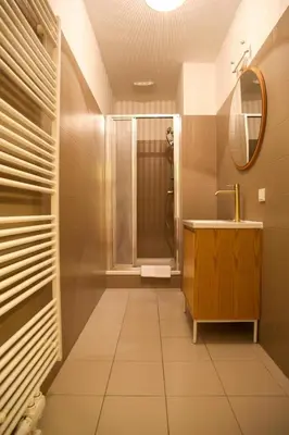 Ein Badezimmer in der Unterkunft Cozy Stylish Apartment
