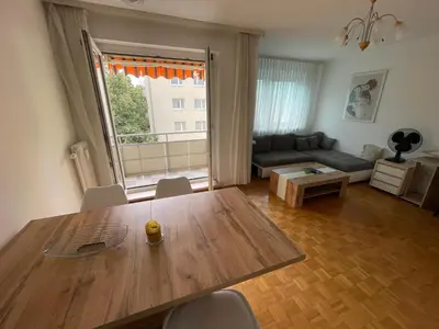 Ein Sitzbereich in der Unterkunft Wiener Wohlgefühl