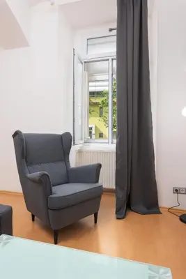 Ein Sitzbereich in der Unterkunft Austrian Vintage Apartments in Landstraße Wien Mitte