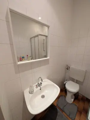 Ein Badezimmer in der Unterkunft Cozy Apartment in Simmering