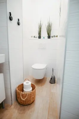 Ein Badezimmer in der Unterkunft Stylisches City -Apartment