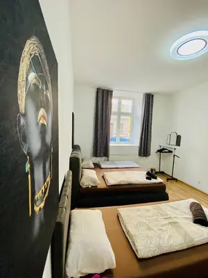 Ein Bett oder Betten in einem Zimmer der Unterkunft Family Apartment near Schönbrunn Palace HL3