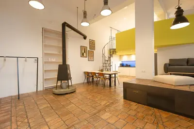 Ein Sitzbereich in der Unterkunft AWerner Loft I Premium