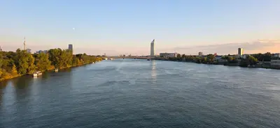 Blick auf einen Fluss in der Nähe der Ferienwohnung