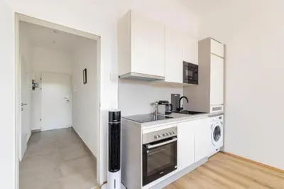 Küche/Küchenzeile in der Unterkunft 21aaa22