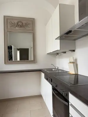 Küche/Küchenzeile in der Unterkunft Vienna City Center - Stylish 2-Room Apartment
