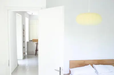 Ein Bett oder Betten in einem Zimmer der Unterkunft Welcome to the Sunny Side of Vienna