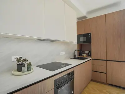Küche/Küchenzeile in der Unterkunft Stephansdome Luxury Grand Apartment