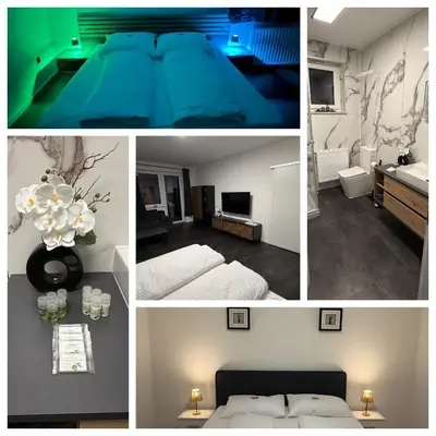 Ein Bett oder Betten in einem Zimmer der Unterkunft Airport Apartment Rauchenwarth