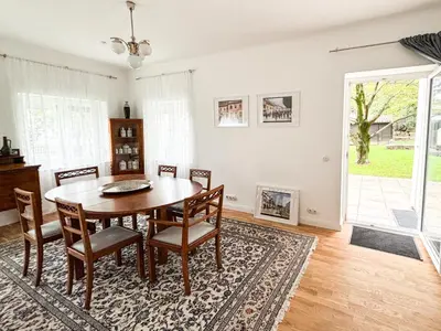 Ein Sitzbereich in der Unterkunft Villa Moser