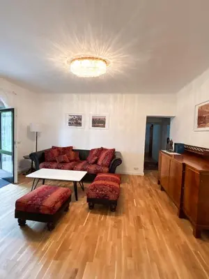 Ein Sitzbereich in der Unterkunft Villa Moser