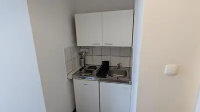 Küche/Küchenzeile in der Unterkunft Cozy Apt near Schönbrunn