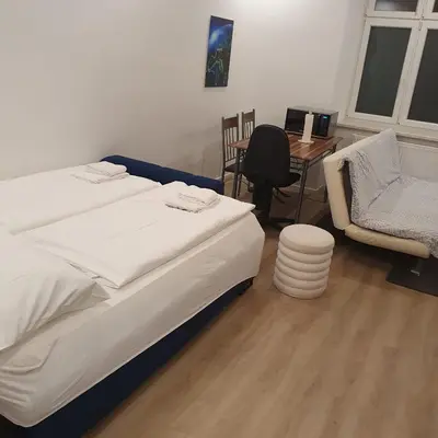 Ein Bett oder Betten in einem Zimmer der Unterkunft Cozy Vienna City Apartment near Central Station