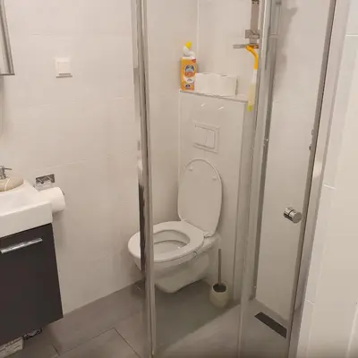 Ein Badezimmer in der Unterkunft Cozy Vienna City Apartment near Central Station