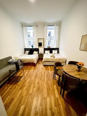 Ein Sitzbereich in der Unterkunft Family Apartment near Schönbrunn Palace HL2
