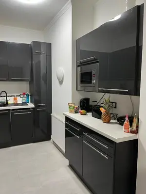 Küche/Küchenzeile in der Unterkunft Moderne Ferienwohnung in Mödling bei Wien