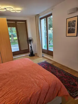 Ein Bett oder Betten in einem Zimmer der Unterkunft Danube Gardens