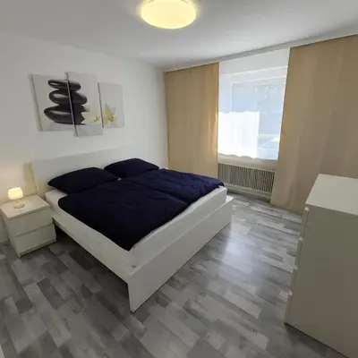 Ein Bett oder Betten in einem Zimmer der Unterkunft House with garden near Vienna & airport