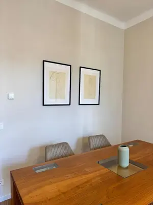 Ein Sitzbereich in der Unterkunft Haven Home Vienna Apartment