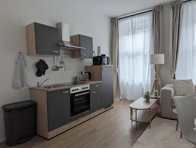 Küche/Küchenzeile in der Unterkunft Habicher Vienna Apartments