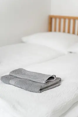 Ein Bett oder Betten in einem Zimmer der Unterkunft Trendy Schönbrunn Apartment
