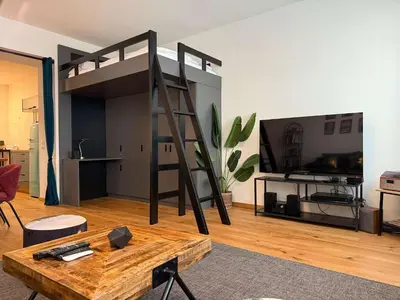 TV/Unterhaltungsangebot in der Unterkunft High-end central studio in Vienna