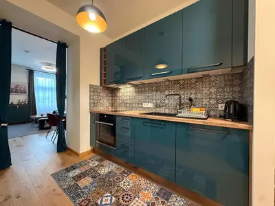Küche/Küchenzeile in der Unterkunft High-end central studio in Vienna
