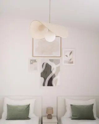 Ein Bett oder Betten in einem Zimmer der Unterkunft Luxury 2 Bedroom Apartment with Garden