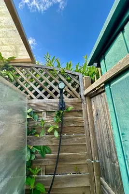 Grundriss der Unterkunft Zelt, Panorama Beach Gartenhaus am SEE, Wiener Neustadt, Autark