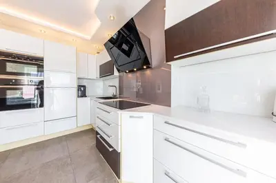 Küche/Küchenzeile in der Unterkunft Family & Luxury by JR City Apartments