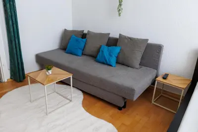 Ein Sitzbereich in der Unterkunft Vienna-Style Cozy Apartments