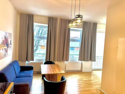 Ein Sitzbereich in der Unterkunft Privat Lax Apartment in der nähe von wien city center