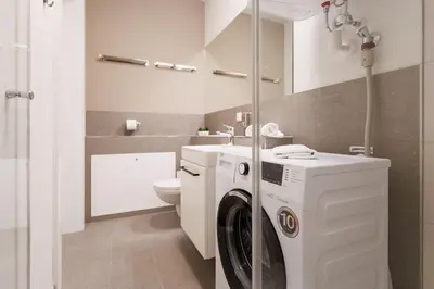 Ein Badezimmer in der Unterkunft New City Studio near Schönbrunn Palace & Metro U3