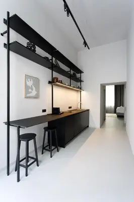 Ein Bett oder Betten in einem Zimmer der Unterkunft The Old Shops - Boutique Design Studios near Karlsplatz