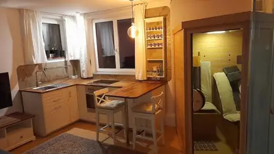 Küche/Küchenzeile in der Unterkunft Specially equipped mini apartment!