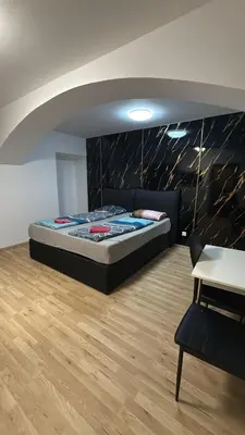 Ein Bett oder Betten in einem Zimmer der Unterkunft Lovely 1BR &1LR Apt with WiFi Near Amusement Park